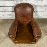 Leather club chair