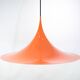 Grande Suspension Trompette En Orange Par Claus Bonderup Pour Fog & Mørup De 1970