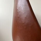 Swivel armchair 70s imitation leather