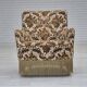 1960s, Danish armchair, furniture velour fabric, ash wood.