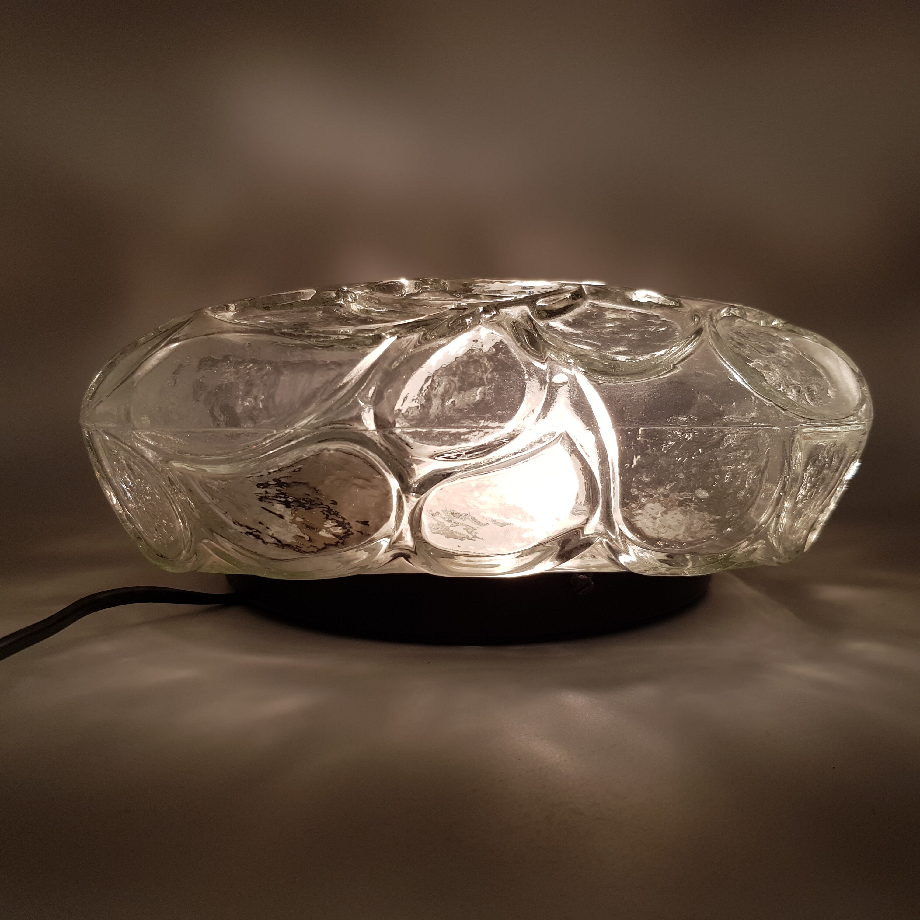 Square molded glass globe ceiling