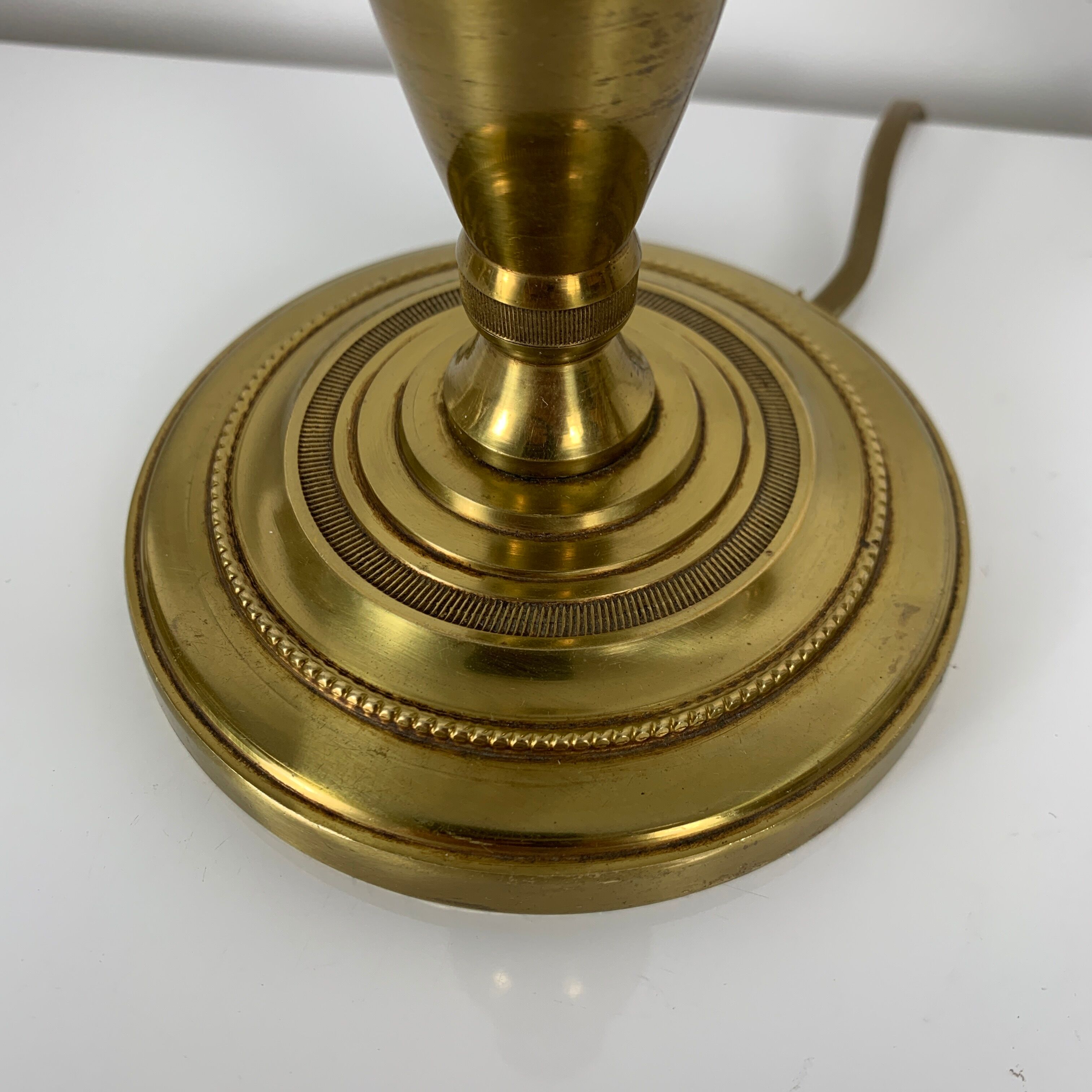 Pair of gilded bronze candlestick lamps gossip style French Empire