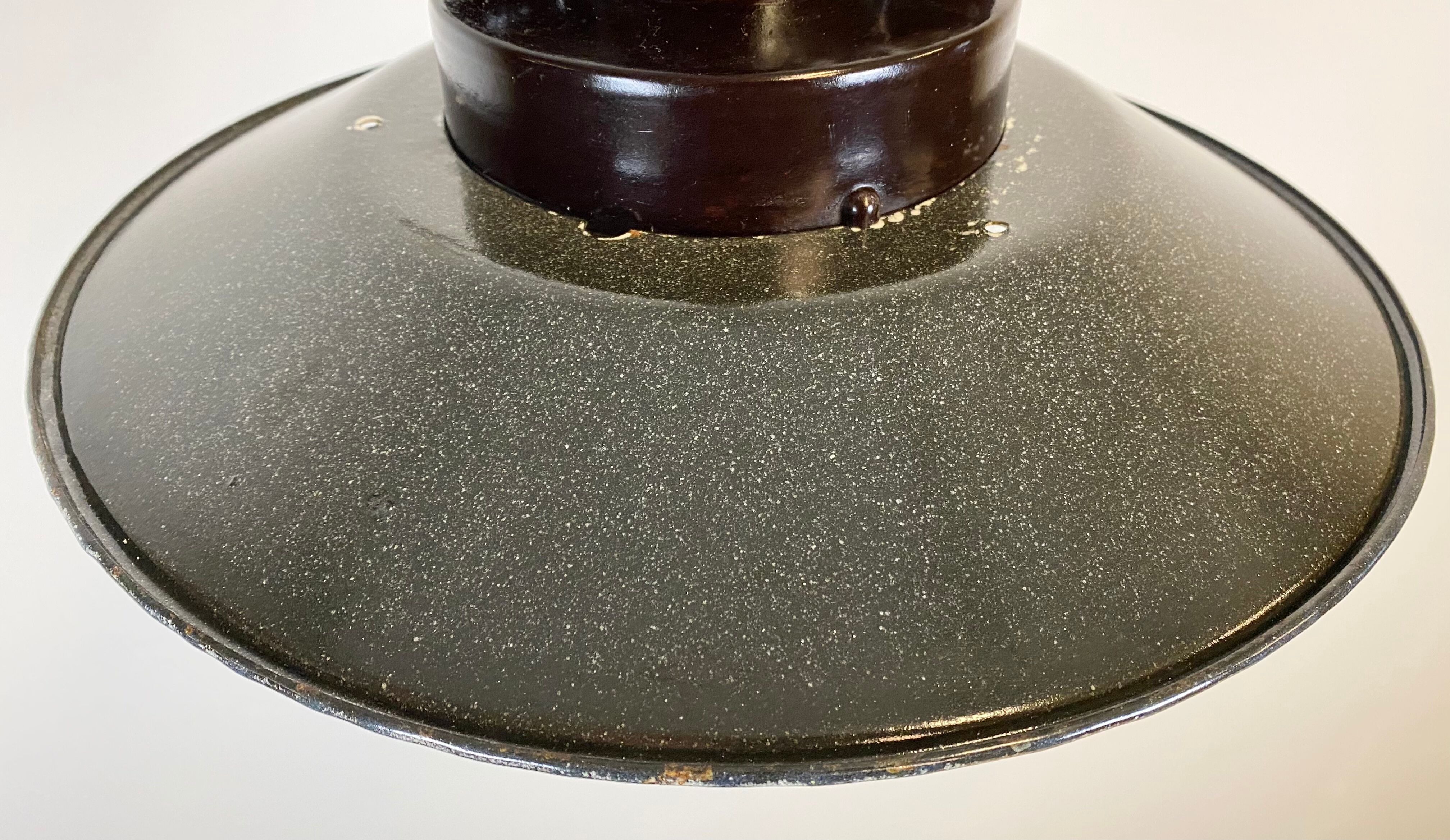 Vintage industrial factory hanging light, 1970s