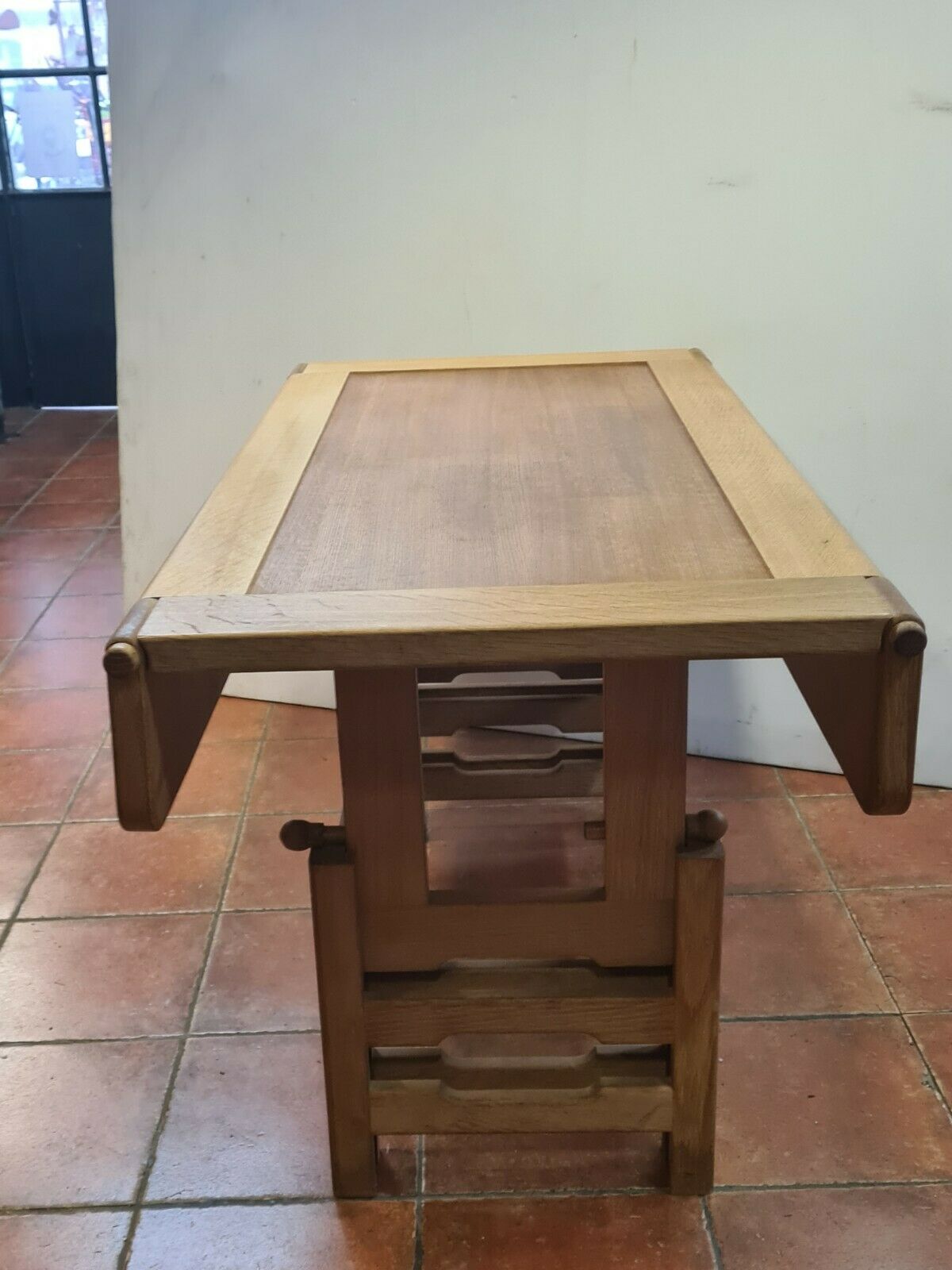 vintage modular table in oak GILLERME and CHAMBRON