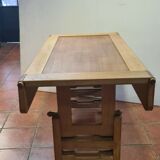 vintage modular table in oak GILLERME and CHAMBRON