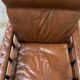 Vintage brown leather armchair