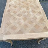 Louis XV extendable dining table, renovated, oak, 120-200cm, 19th century.