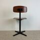 Office children's chair, wooden and metal, 70s