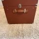 Vintage wooden and metal travel trunk