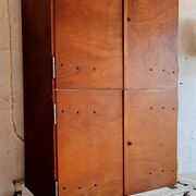 Storage cabinet on wheels, french architect's work, vintage from the 70s