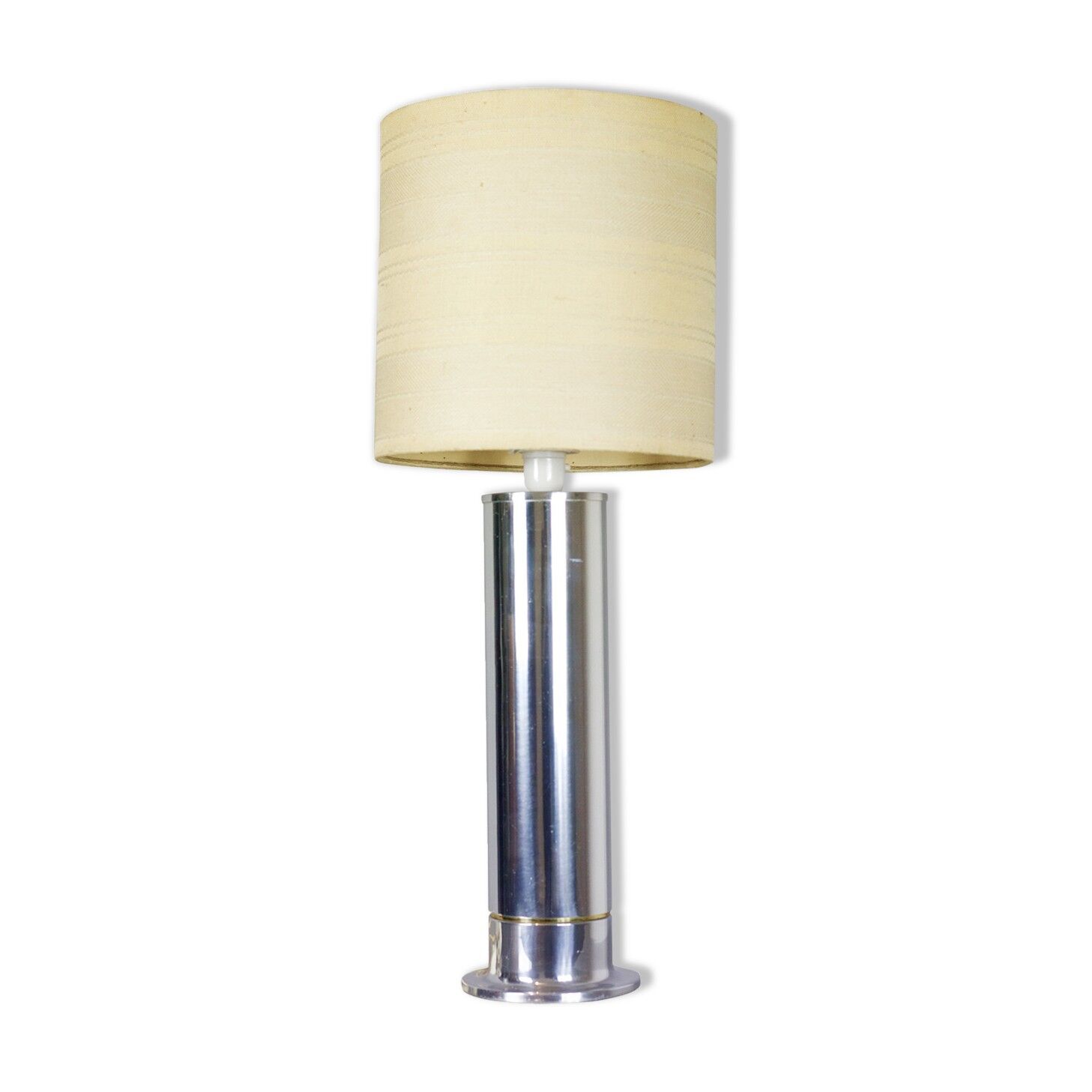 Hans-Agne Jakobsson table lamp in chromed steel and brass, Sweden, 1960