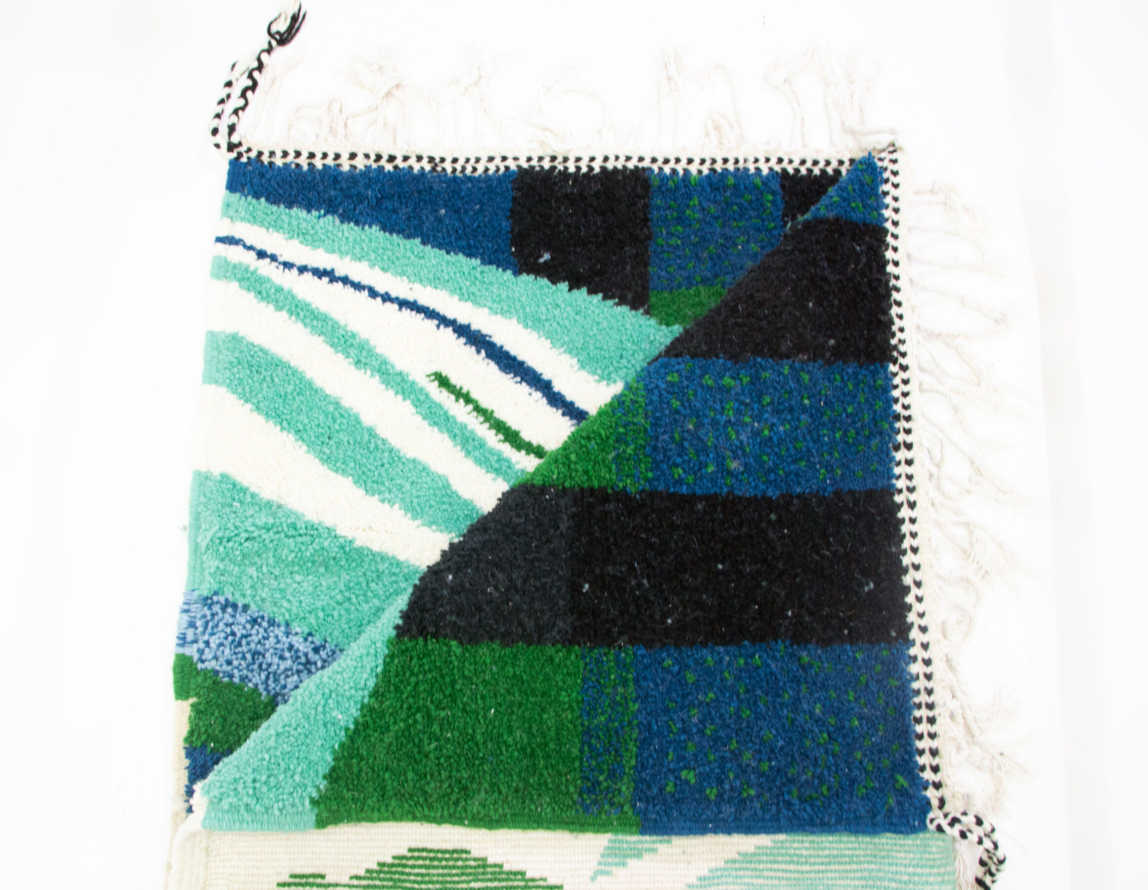 Beni ouarain rug, contemporary wool, moroccan handmade, unique piece signed designer khalil minka