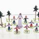 Vintage Glass Figurine Set, Jaroslav Brychta, 1930s–1940s