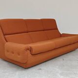 Complete orange salon JITONA in Atlantis Space Age style from the 1970s.