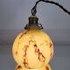 Lampe art déco en glaçure opaline Verreries de Scailmont Henri Heemskerk België