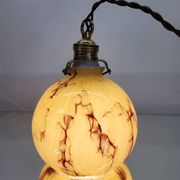 Art Deco lamp in opaline glaze Verreries de Scailmont Henri Heemskerk Belgium