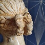 Bust "the laughing" after Jean-Baptiste Pigalle in plaster