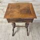 Antique walnut sewing table (19th century) Biedermeier side table