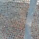 Former garden bench in perforated sheet metal