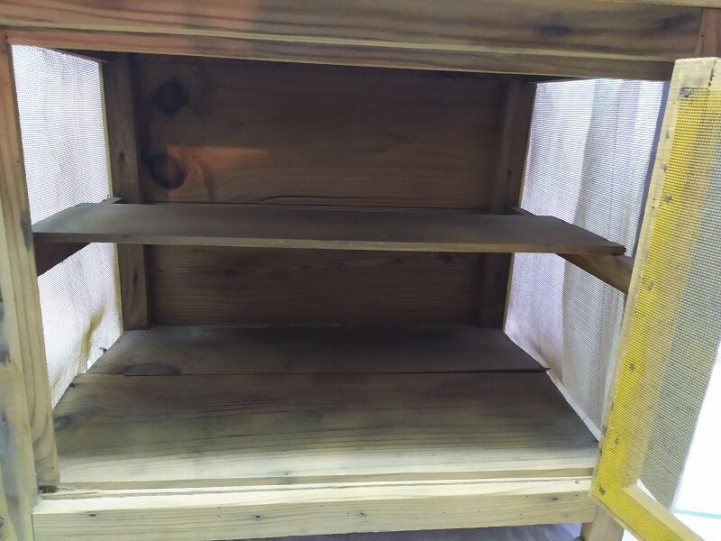 Garde manger en bois ancien Vintage