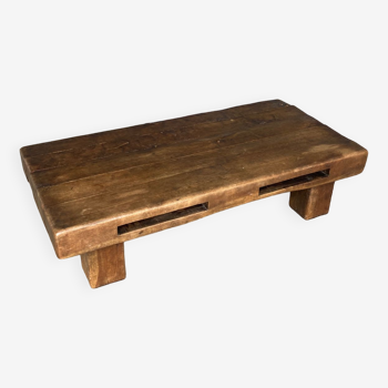 Solid oak coffee table