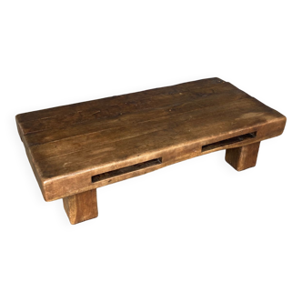 Solid oak coffee table