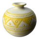 Vase en céramique jaune par Aldo Londi pour Bitossi, Italie, 1960