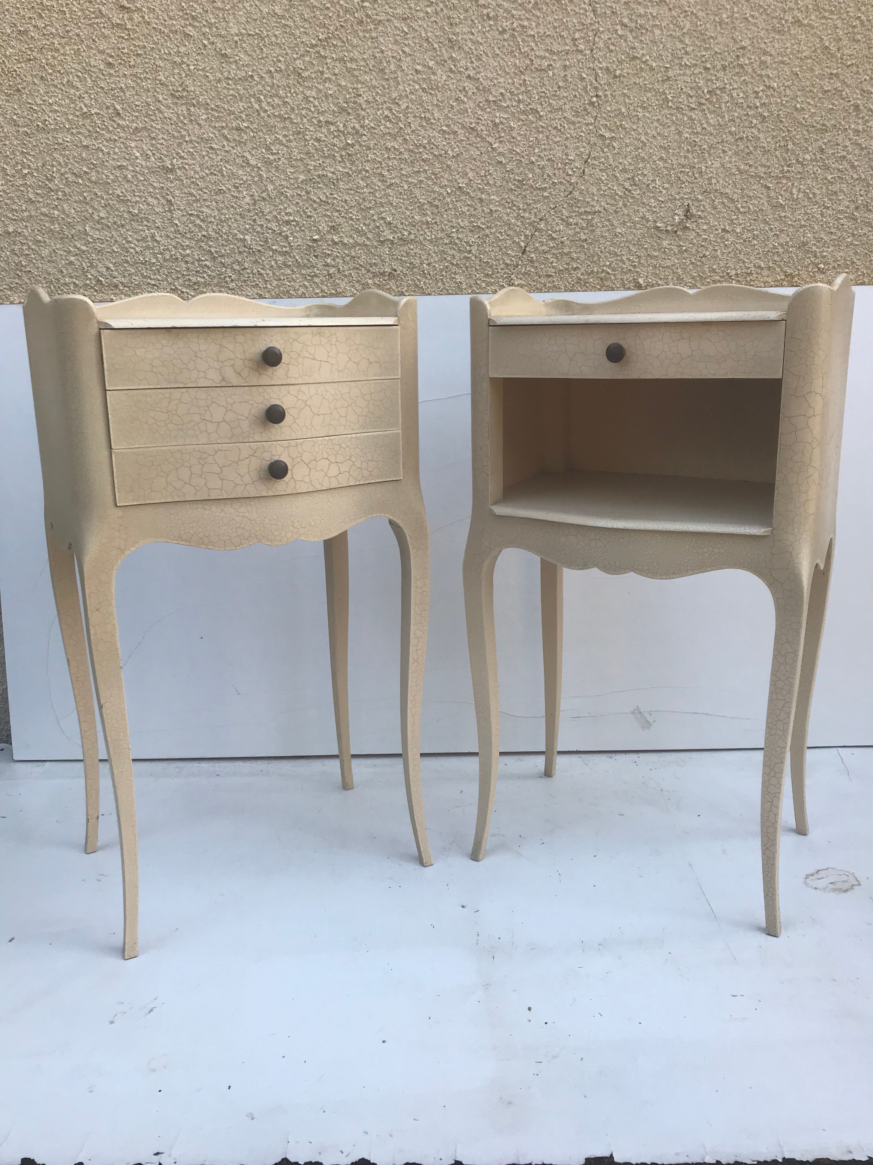 Pair of bedside tables in the Louis XV style