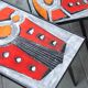 2 nesting varnished ceramic coffee tables - the brothers jean & robert cloutier 1950