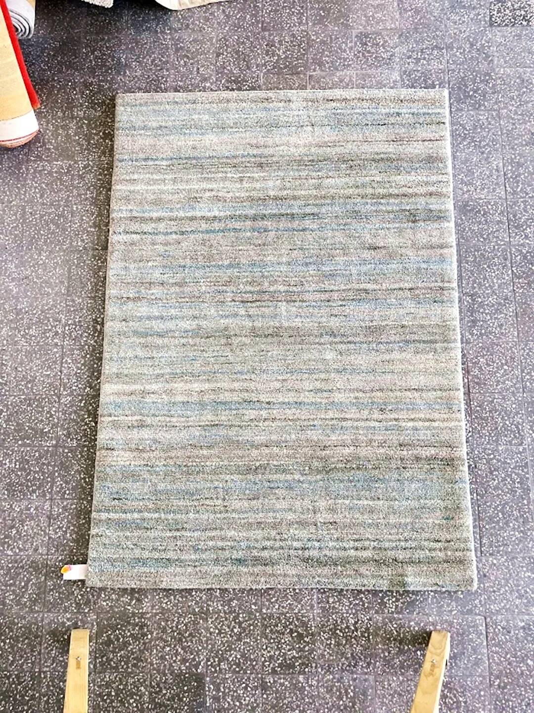 Hand-tufted wool rug Tisca Ducale 1980s France