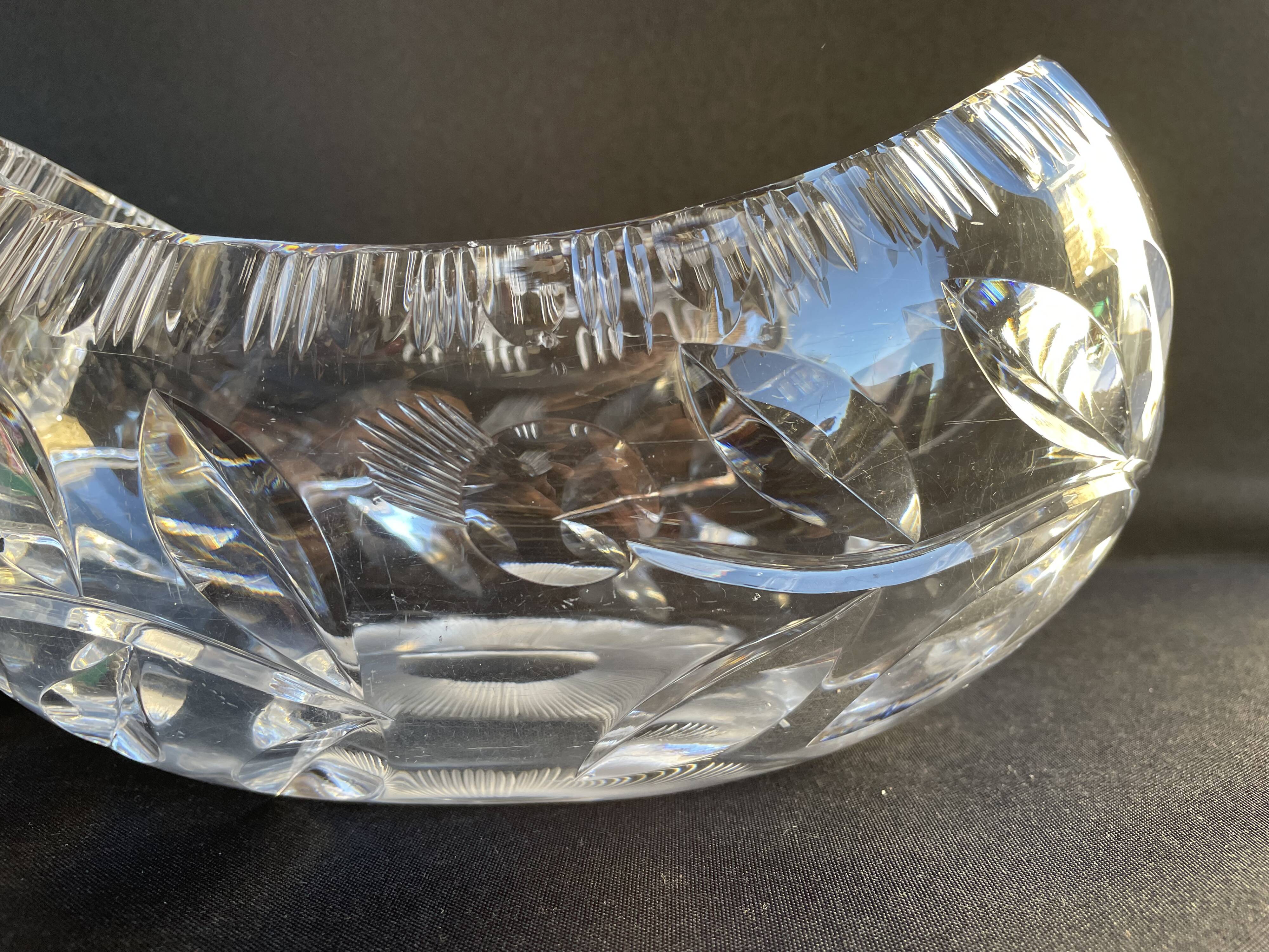 1629 Table planter - Modern mid-century - Hand-cut crystal