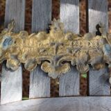 Golden bronze pediment