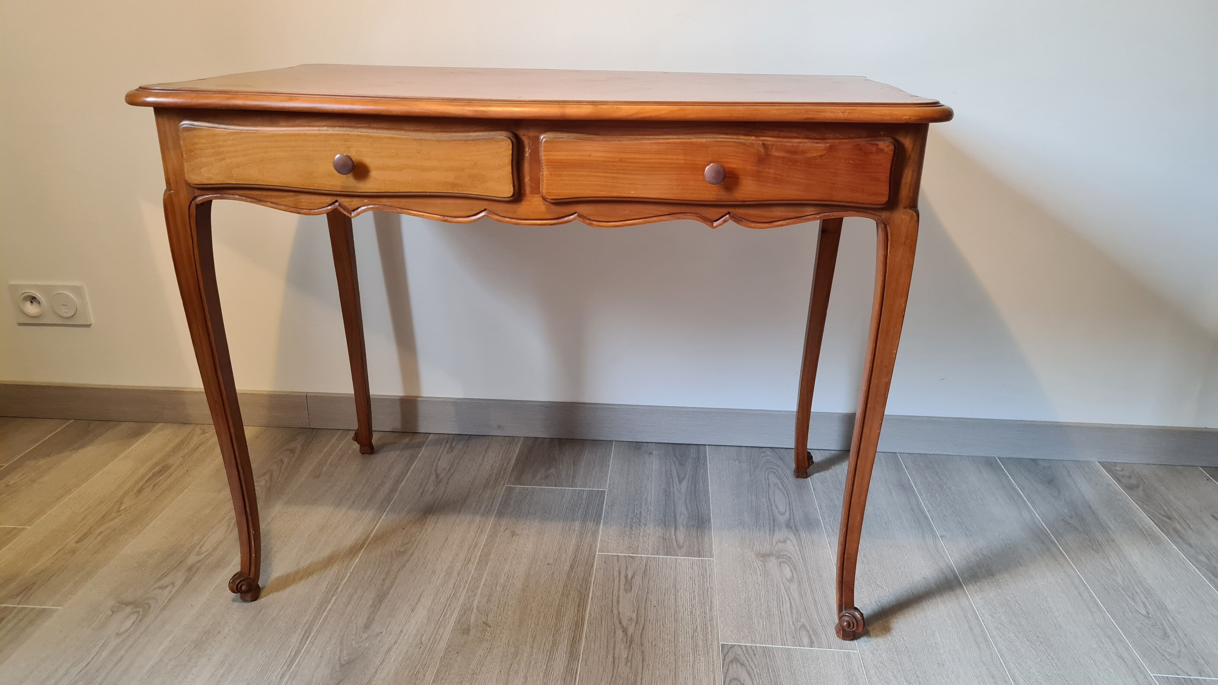 Louis XV style beech desk