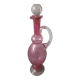 Carafe in blown glass color heart of pigeon