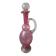 Carafe in blown glass color heart of pigeon