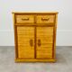 Commode en rotin années 60