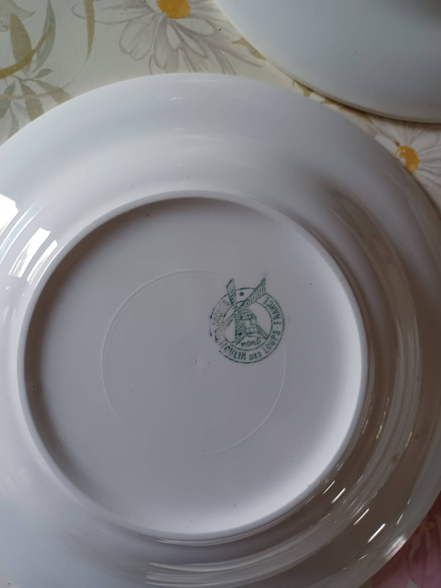 Set of 7 deep plates Moulins des Loups