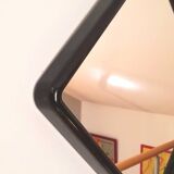 Square black plastic mirror