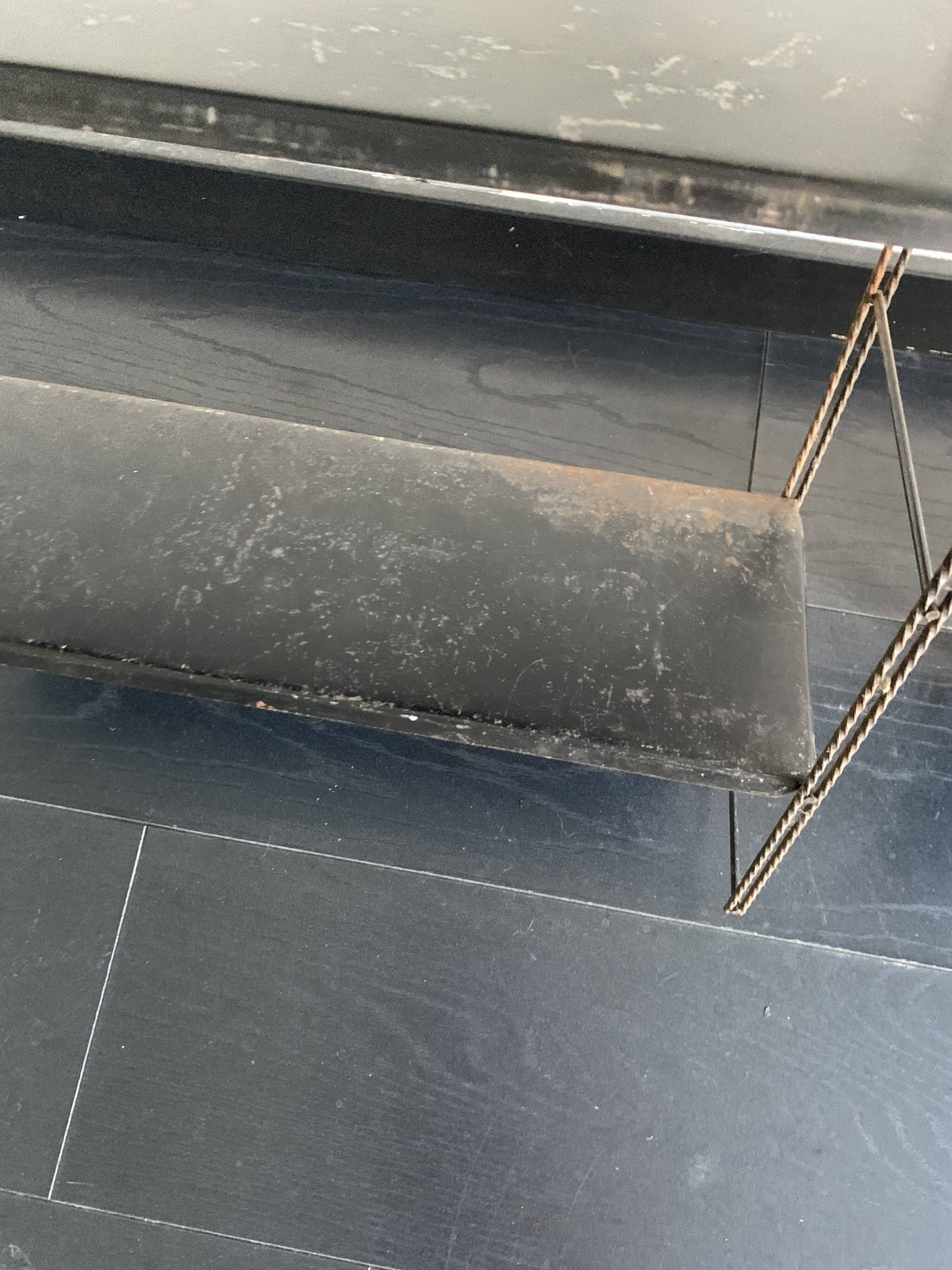 Paire étagères vintage 1960 string noires  - 49 x 58 cm