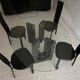 Dining table Cattelan marble with 4 chairs.