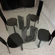 Dining table Cattelan marble with 4 chairs.