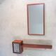 Scandinavian entrance mirror and shelf by Hans-Agne Jakobsson Åhus