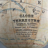 Terrestrial globe world map geographer Forest XIXth