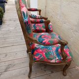 Pair of Louis XV style armchairs