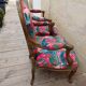 Paire de fauteuils style Louis XV