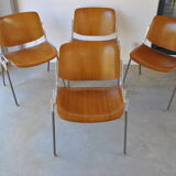 DSC-106 chairs by Giancarlo Piretti for Anonima Castelli ,1970