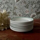 Set of 11 Luneville Epinay dessert plates