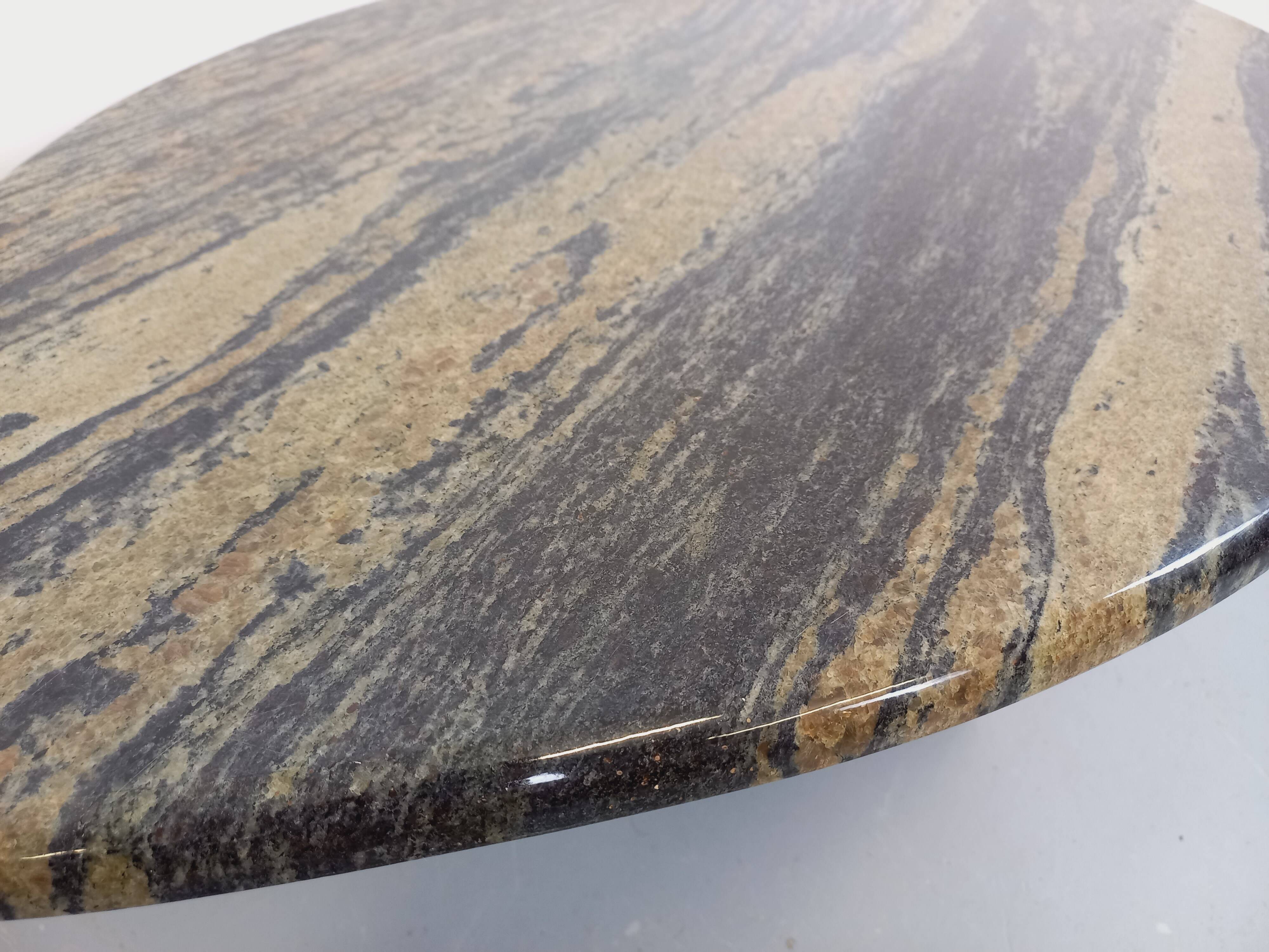 Vintage 70s Oval Marble Coffee Table