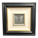 Pastel, butterfly drawing signed, 20th century frame