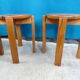Pair of 70s pine stools